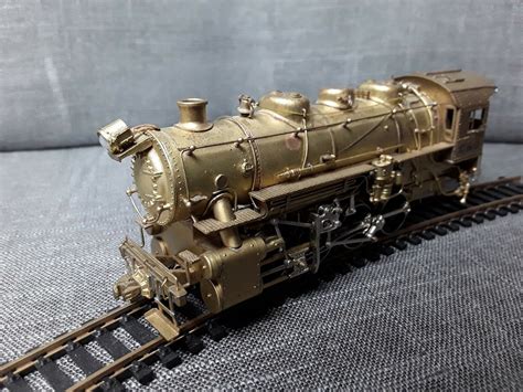 Vintage HO Scale Brass Steam Locomotive Model Train