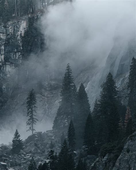2k Free Download Snowy Mountain With Fogs Hd Phone Wallpaper Peakpx