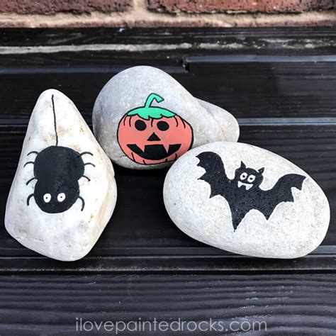 Easy Halloween Rock Painting Ideas Halloween Story Stones I Love