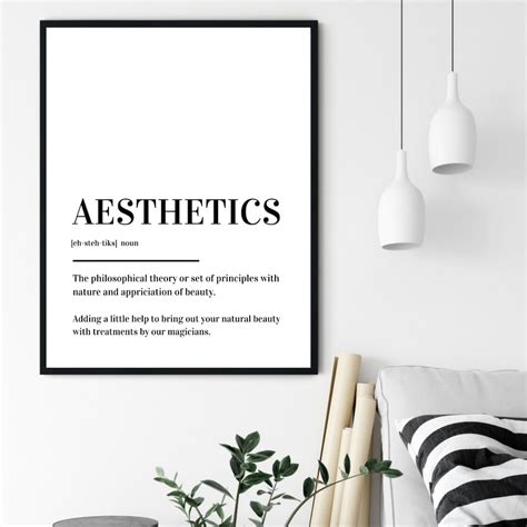 Aesthetics Definition Print Poster Etsy Australia
