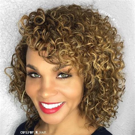 40 cute styles featuring curly hair with bangs artofit