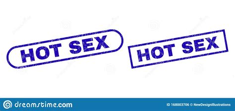 Hot Sex Blue Rectangle Stamp With Unclean Surface Stock Vector
