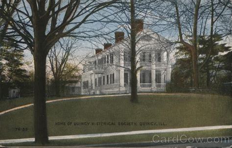 Home Of Quincy Historical Society Illinois Postcard
