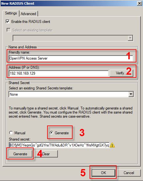 Configuring Active Directory (Windows 2008 Server R2) RADIUS Server for OpenVPN Access Server ...