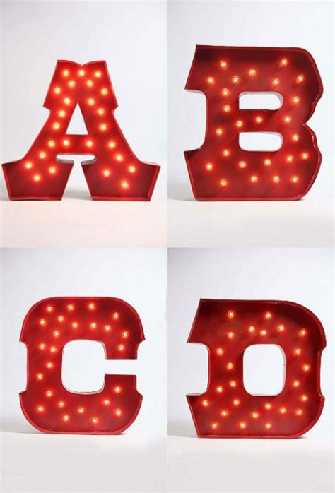 Swissmiss Marquee Alphabet Lights