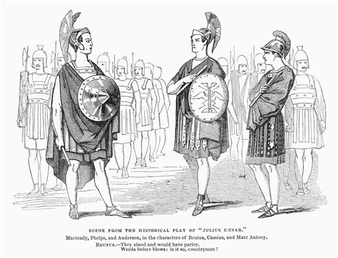 Buy Shakespeare Julius Caesar Nenglish Actors Portraying The Roles Of Brutus Cassius And Marc