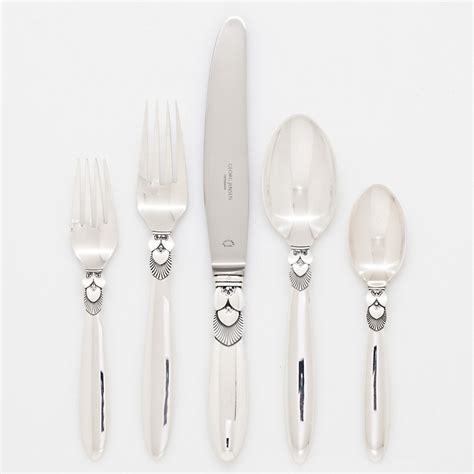 Check our website or friend us on facebook to see more treasures from you will find categories such as antique silver, antique furniture, antique china, antique currency, antique lamps, antique weapons, civil war. Georg Jensen Cactus Sterling Silver Flatware | Gump's