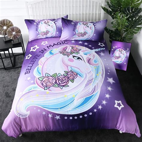 Sleepwish Unicorn Bed Set Fantasy Unicorn King Size Bedding