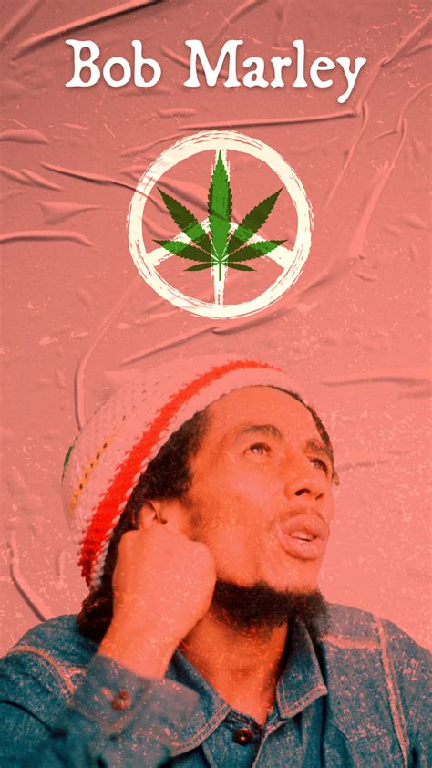 Download Bob Marley Wearing A Beanie Wallpaper