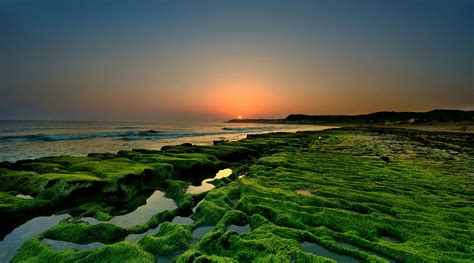 74813 Coastline Hd Horizon Sea Sunset Nature Seascape Rare
