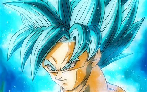 Download Wallpapers Super Saiyan Blue Close Up Son Goku 2019 Blue
