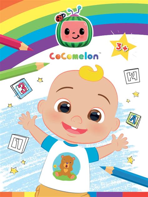 Cocomelon Colouring Book 64 Colouring Pages For Children Aged 3 And