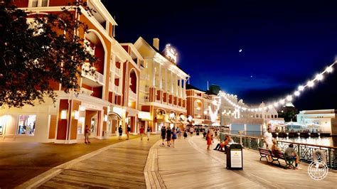 Disneys Boardwalk Walking Tour At Night In 4k Walt Disney World