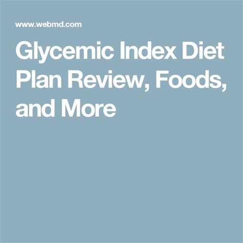 Glycemic Index Diet Plan Review Foods And More Diet Glycemic Index