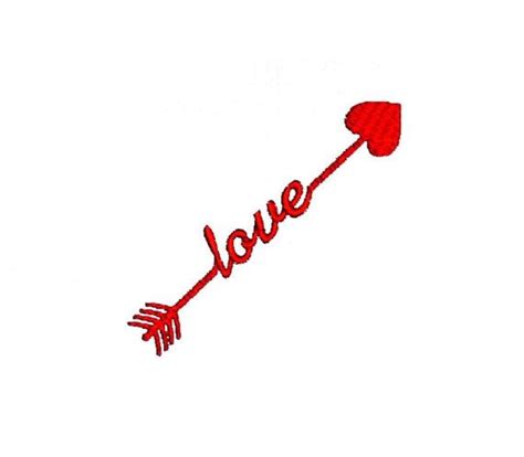 love arrow embroidery design by broderiecreative on etsy cupids arrow machine embroidery