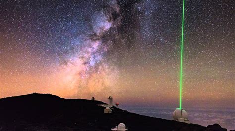 Milky Way Over Roque De Los Muchachos Observatory La Palma Canary