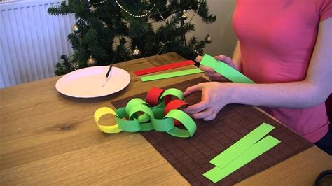 How To Make A Paper Chain Christmas Tree Youtube