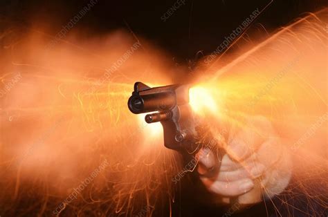 Blank Firing Revolver Stock Image C0260563 Science Photo Library
