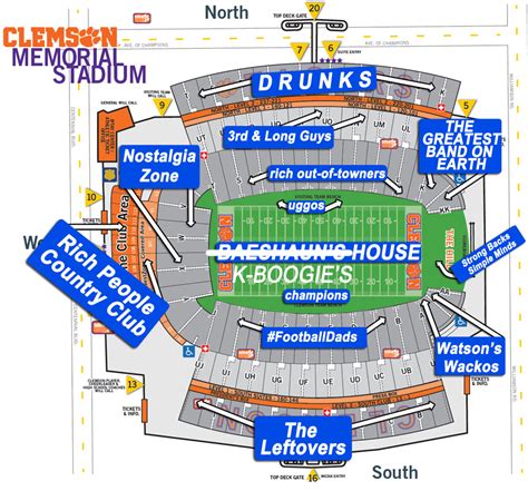 A Judgmental Seating Chart Of Memorial Stadium