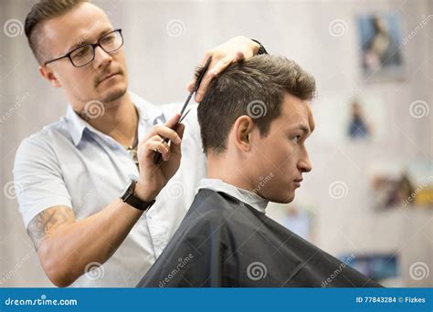 Getting A Haircut Men