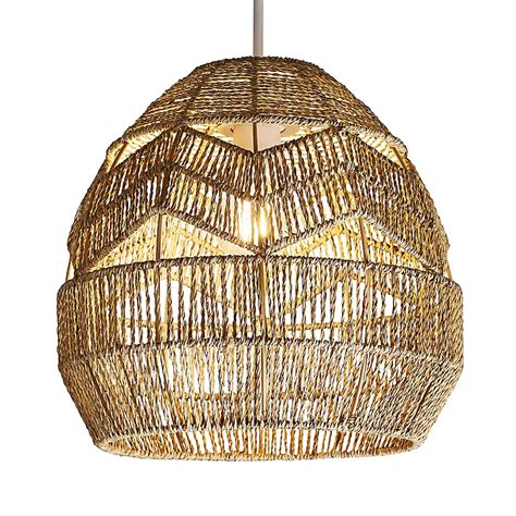 Inlight Rhea Natural Rattan Lamp Shade D30cm Diy At Bandq