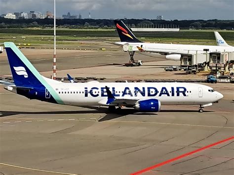 Icelandair Boeing 737 Max With New Livery At Schiphol Airport Raviation