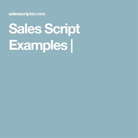 Sales Script Examples Sales Script Generator And Call Script Software