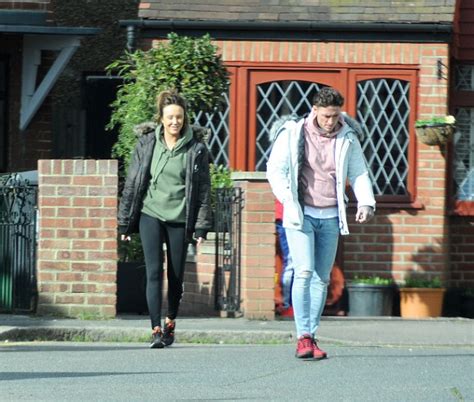 Stephen bear leaves fans baffled by his latest fashion move after he sports pink tracksuit bottoms as fans question whether he's wearing ex charlotte crosby's clothes: Charlotte Crosby is seen leaving Stephen Bear's house ...
