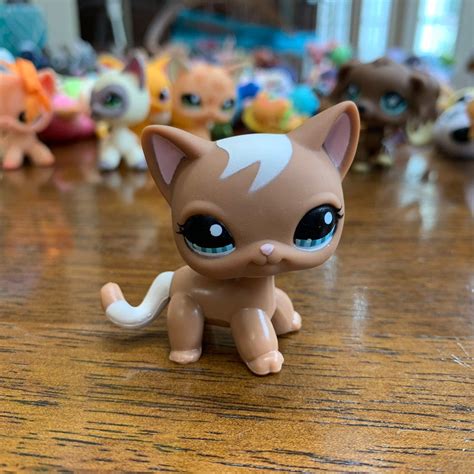 Lps Rare Short Hair Brown Cat Great Condition Message Me With Any