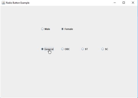 Radio Button Tutorial in Java Swing for Beginners | Java ...