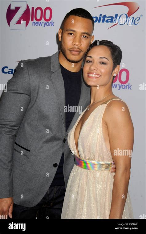 New York City Th Dec Grace Gealey And Trai Byers Attend The Z S Iheartradio Jingle