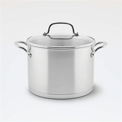 Kitchenaid 8 Qt Triple Ply Stainless Steel Stock Pot With Lid