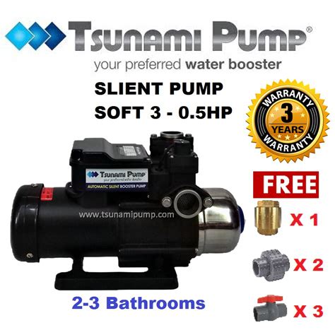 Low to high new arrival qty sold most popular. TSUNAMI SOFT 3 AUTOMATIC SILENT BOOSTER PUMP (0.5HP ...