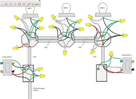 Wiring Diagram For 3 Way Switch With 3 Lights