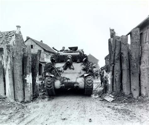 Photo M4 Sherman Tank Of 745th Tank Battalion Us 1st Infantry