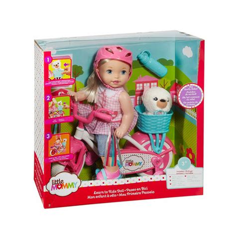 Little Mommy Learn To Ride Doll With Pink Training Bicycle Toymart2019