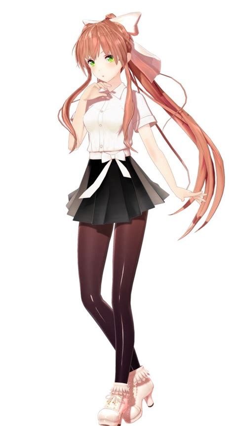 Monika In A Cute Outfit Ddlc