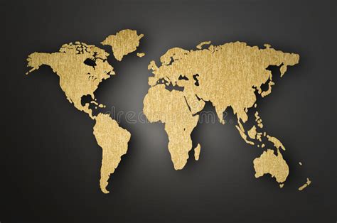 Mapa mundo madeira parede : Mapa Do Mundo Que Cinzela Na Prancha De Madeira Ilustração ...