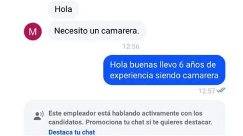 La Oferta De Trabajo De Una Camarera Que Se Ha Viralizado En Twitter