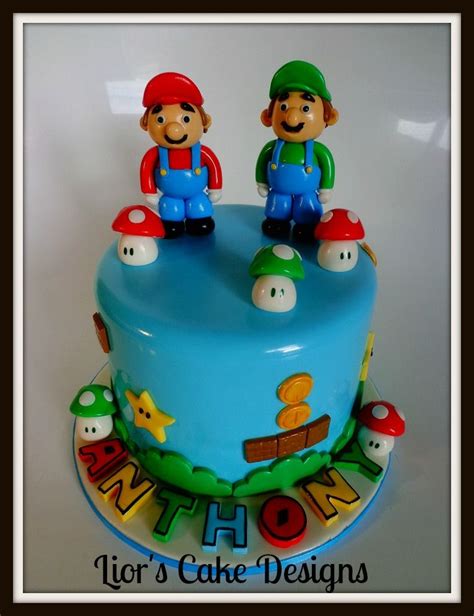 A mario themed cake layout.quick sketch. Luigi and Mario | Cake designs, Cake, Desserts