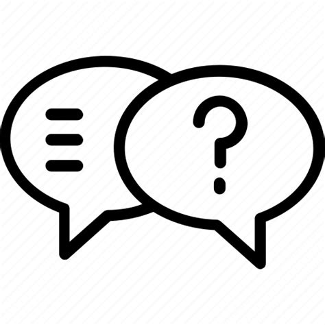 Discuss Issue Faq Query Question Speech Bubble Support Icon