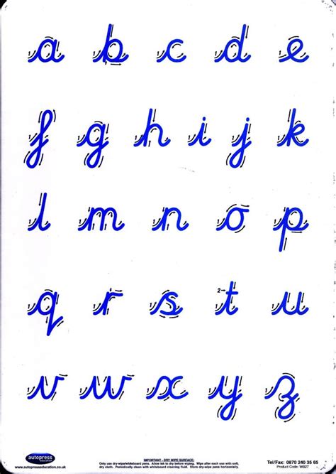 This first group of cursive font tracer pages is not connected. Cursive Letter Formation Practice Board - Partners in ...