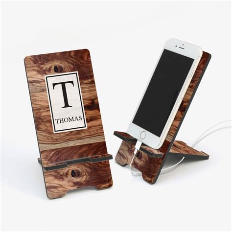 Custom Designs Personalized Cell Phone Stand For Him Multiple Styles