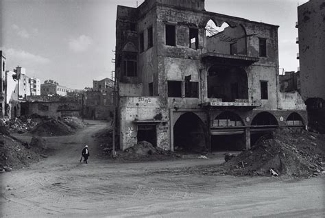 The Destroyed Commercial Section Of Beirut During The