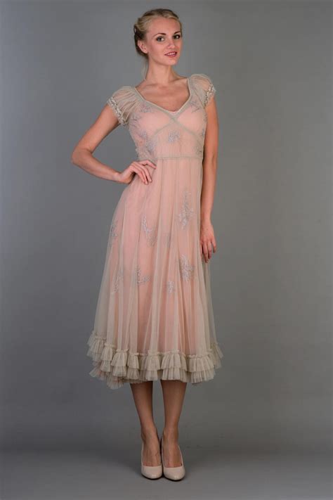 Nataya 40193 Ballerina Party Dress In Antique Pink Nataya Dress Tea