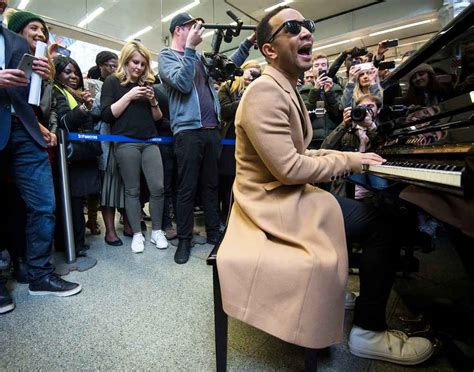 John Legend Surprises Commuters With Performance In London Train Station