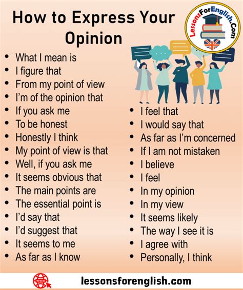 16 how to express an opinion penting