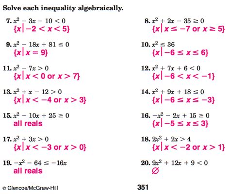 2.7 linear inequalities and absolute value inequalities. 1 3 skills practice solving equations answer key algebra 2 ...