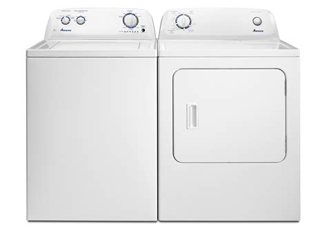 Washing and drying your dirty garments can quickly turn into a big chore, especially when you consider the time and hassle spent hauling wet laundry from one machine to another. Amana Washer/Dryer Pair | Central Rent 2 Own