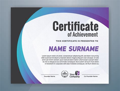 Multipurpose Modern Professional Certificate Template 558330 Download